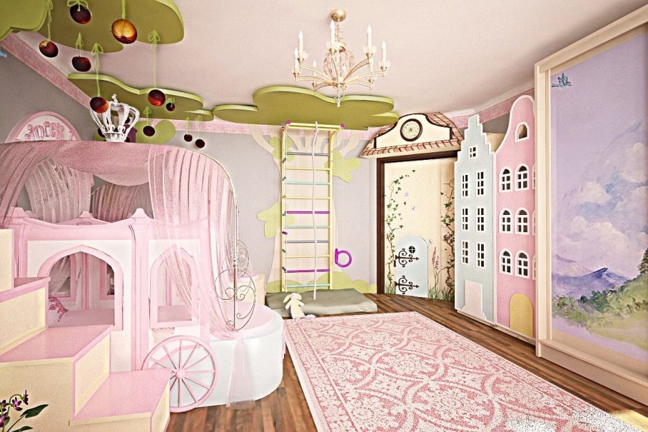 Сказочная детская комната для маленькой принцессы