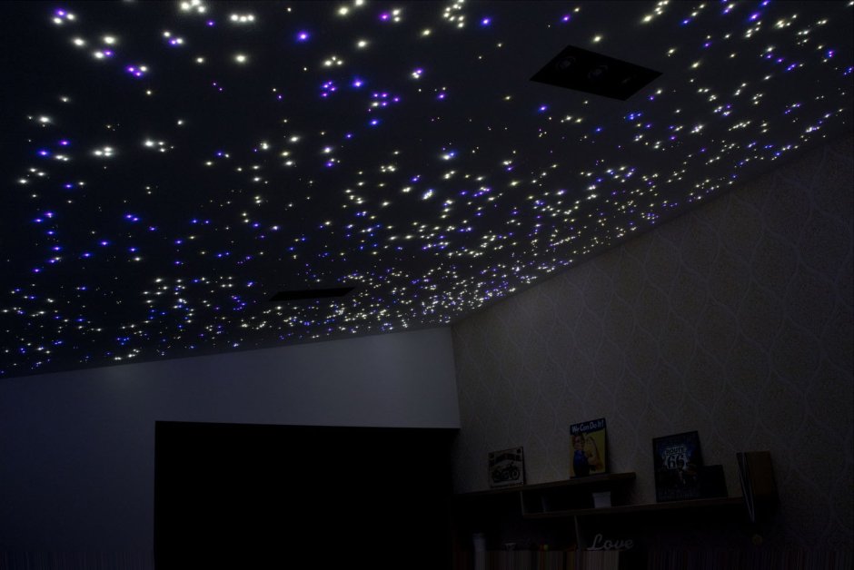 Натяжной потолок звездное небо (63 фото)