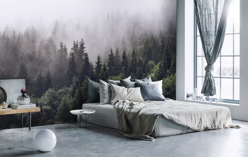 Спальня туманный лес