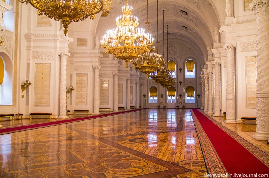 Кремлевский дворец Георгиевский зал Святой Георгий