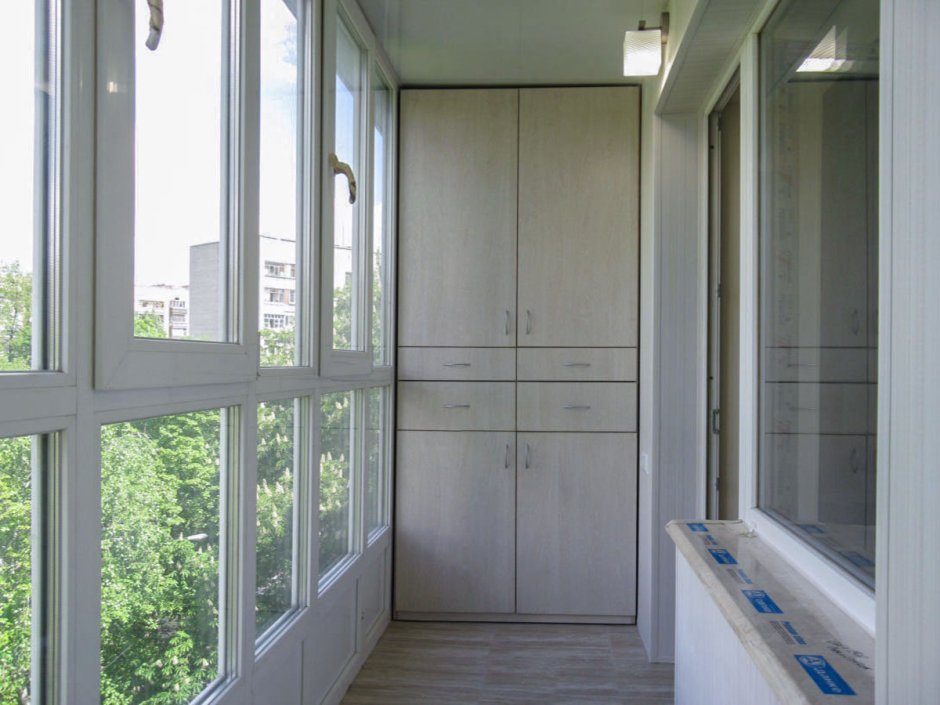 Французское панорамное остекление балкона п44