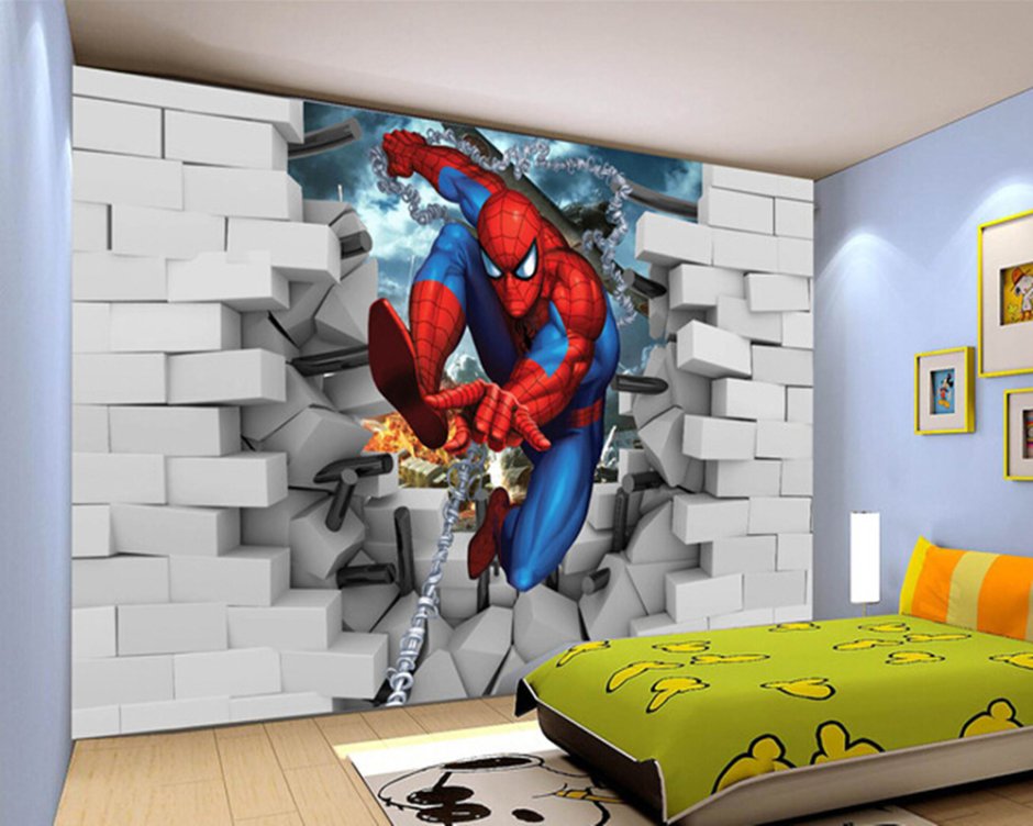 Комната в стиле человека паука