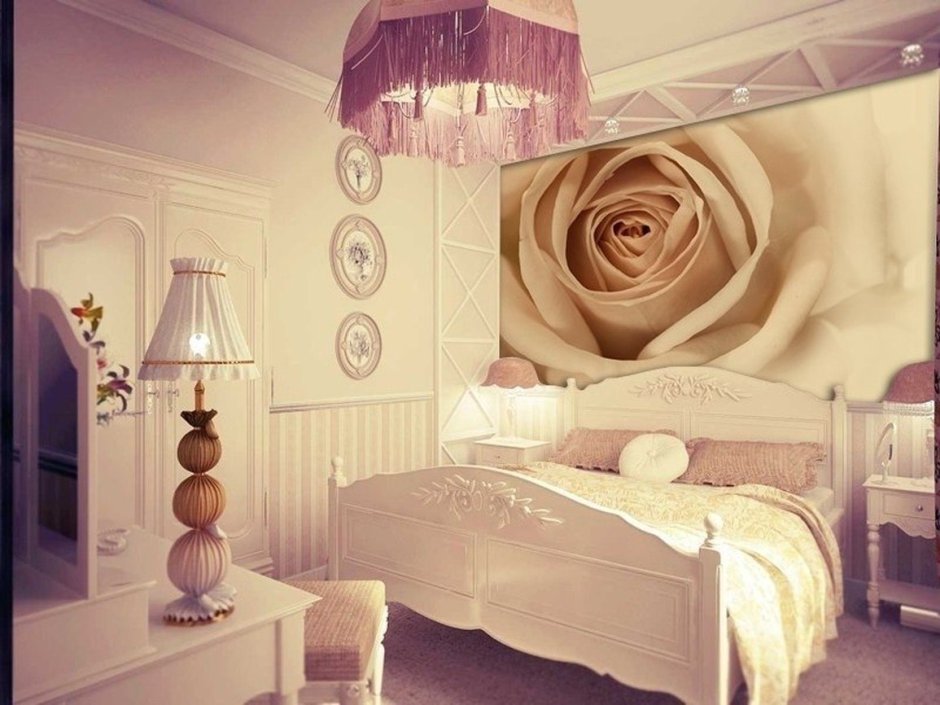 Фотообои роза для спальни