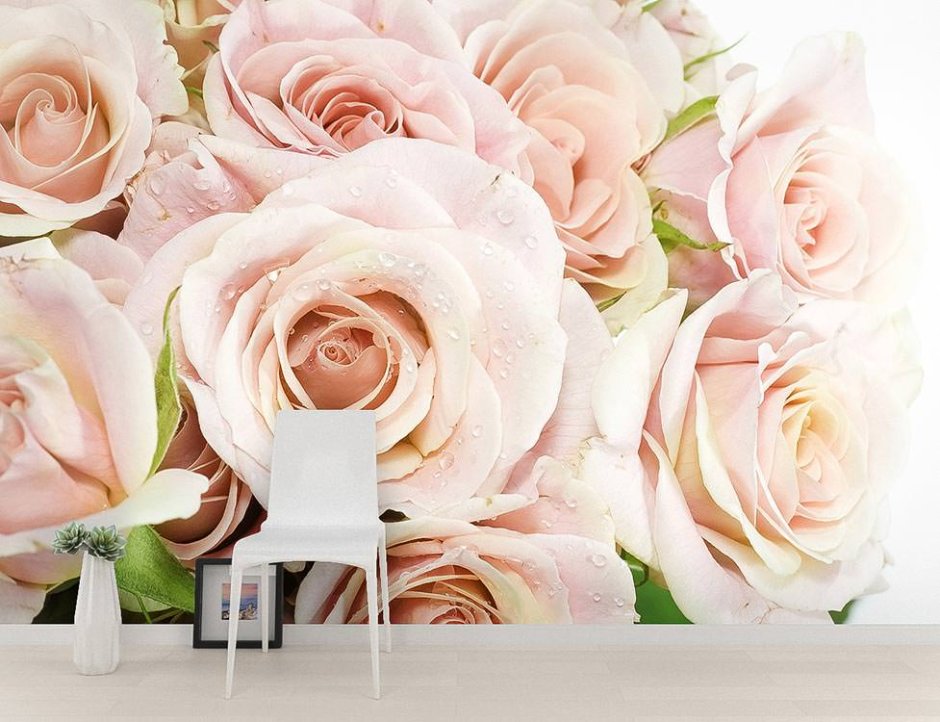 Фотообои Komar белые розы 3.68 х 2.54 м