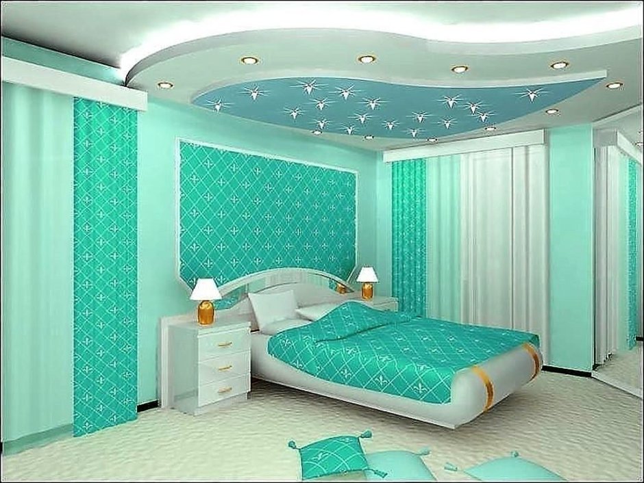 Красивый потолок в детской