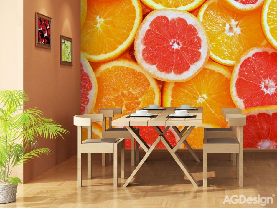 Фотообои апельсины для кухни