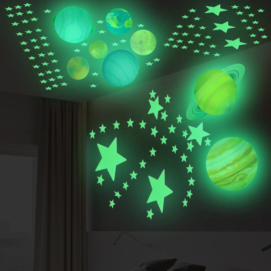 Светящиеся планеты на потолок