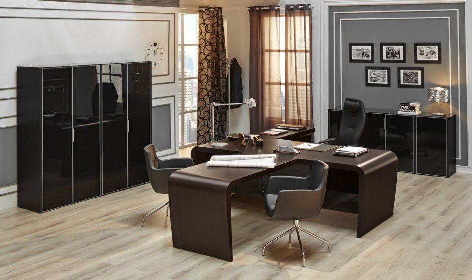 Мебель VP_Chicago n стол руководителя 190 темн. Дуб
