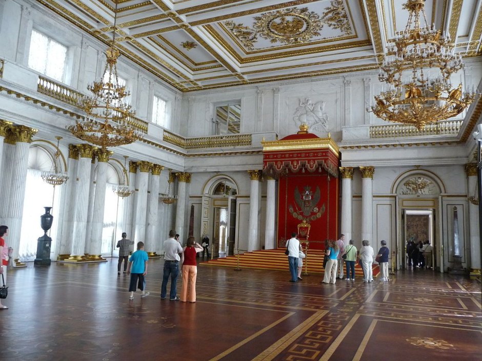 Зимний дворец Санкт-Петербург Георгиевский Тронный зал