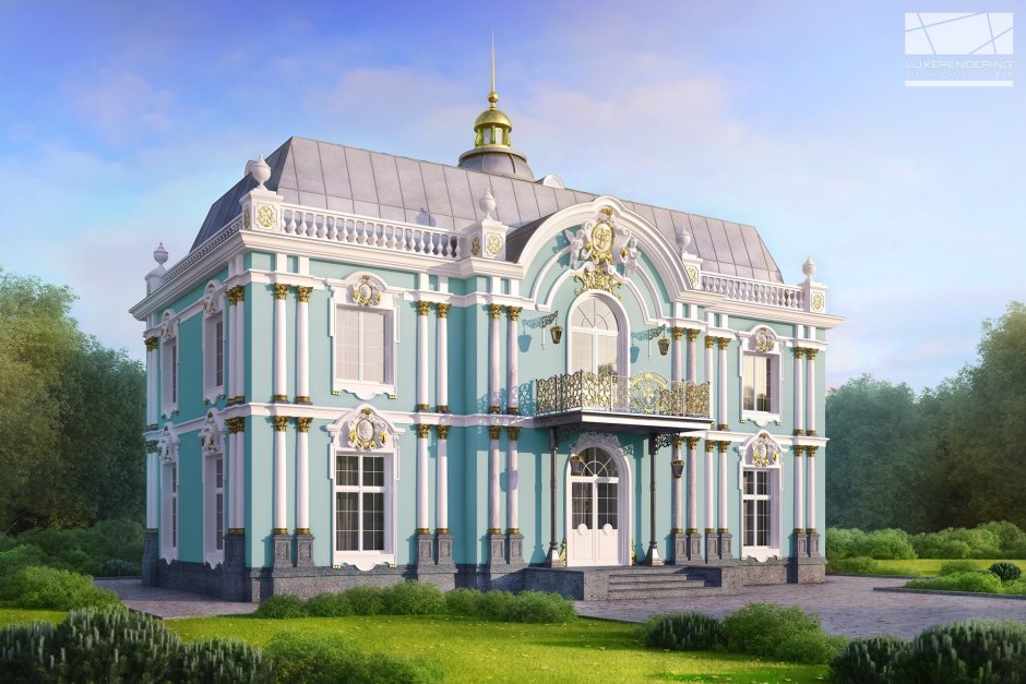 Резиденция особняк усадьба в классическом стиле рококо