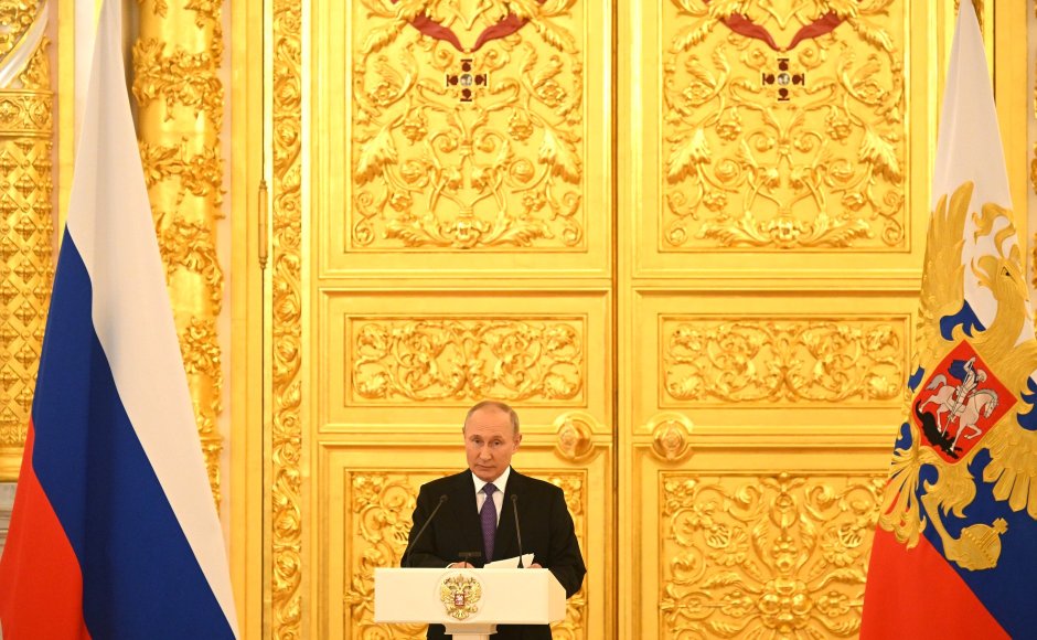 Малахитовый зал в Московском Кремле