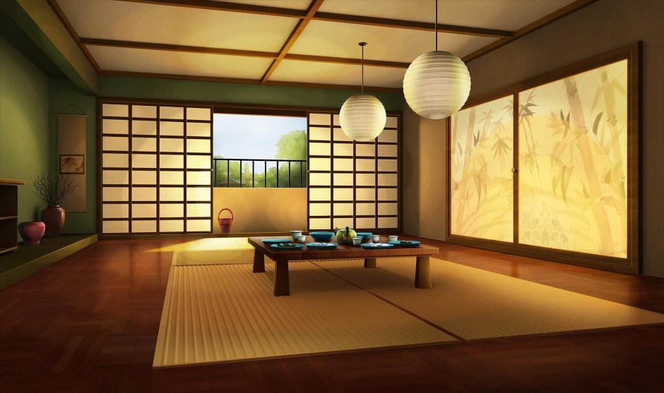 Комната в японском стиле арт