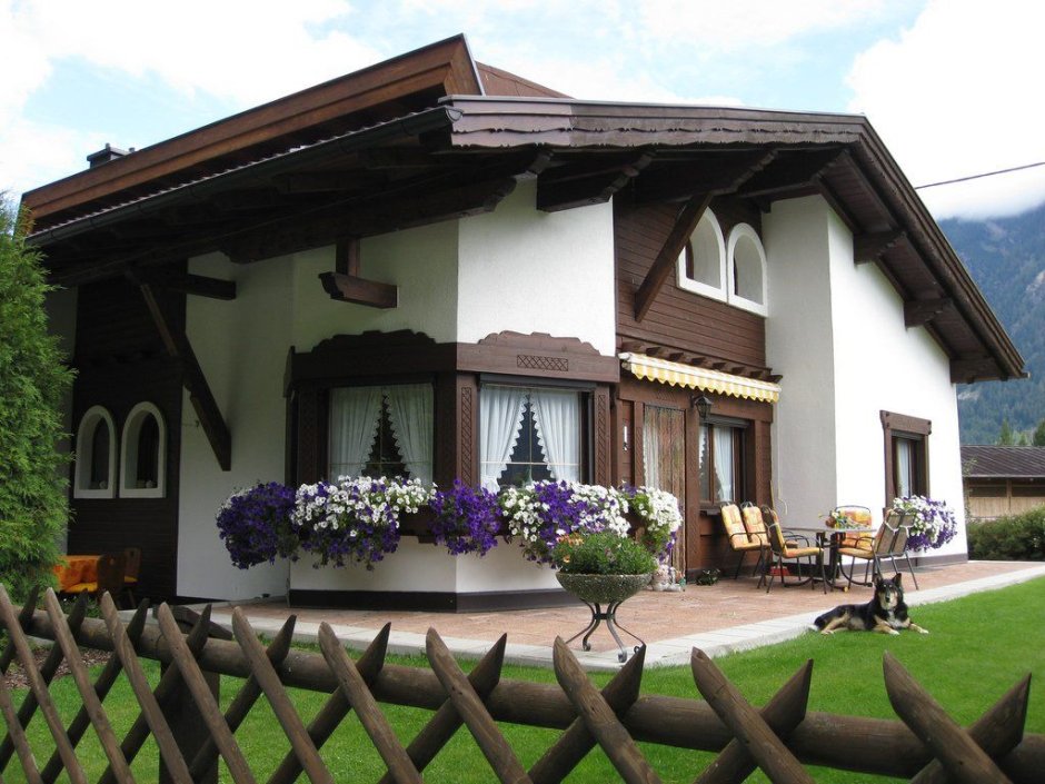 Дом в альпийском стиле фасад