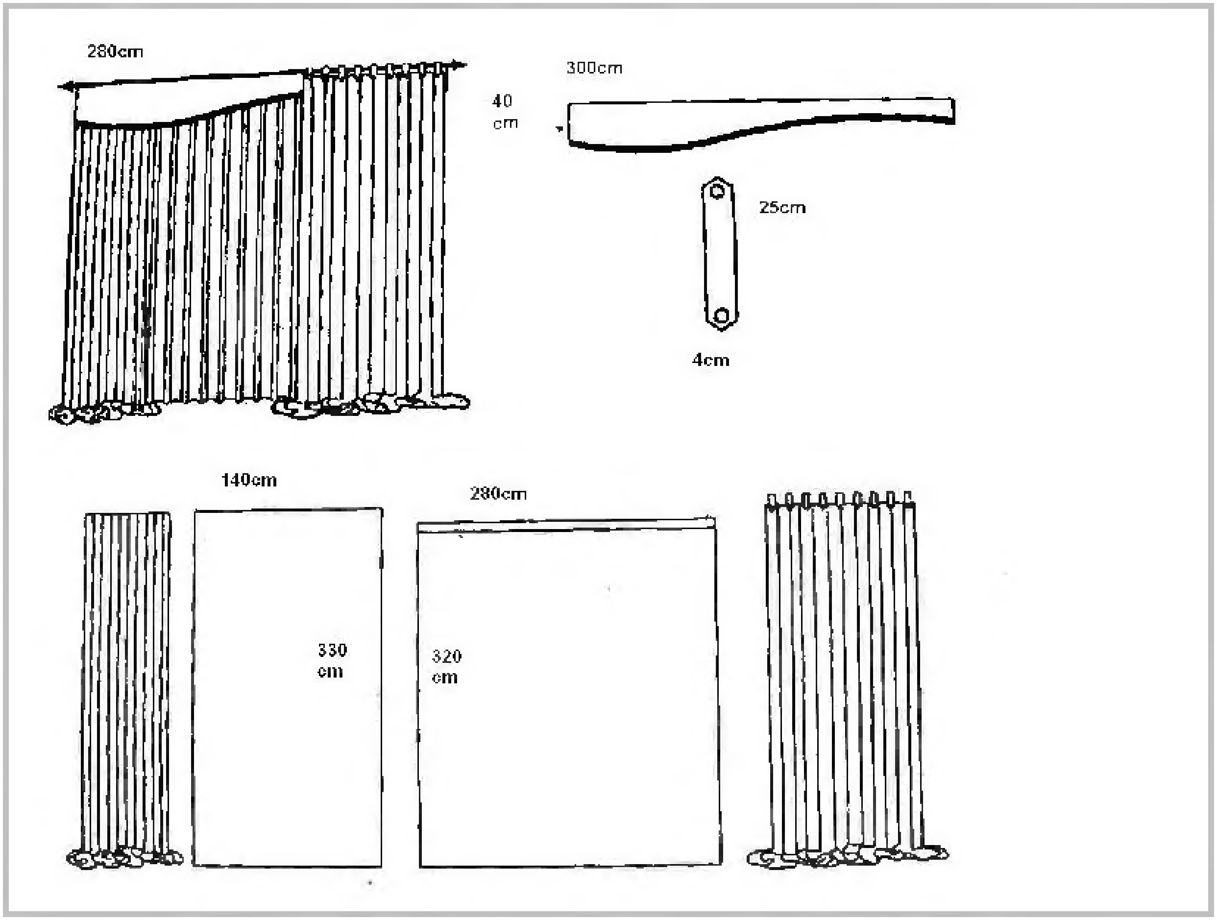 Схема шторы для архикад