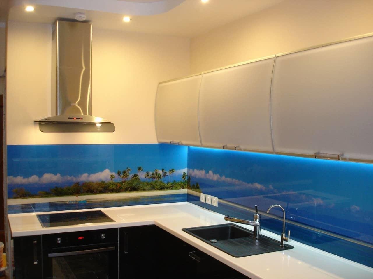 Стеновая панель для кухни стекло