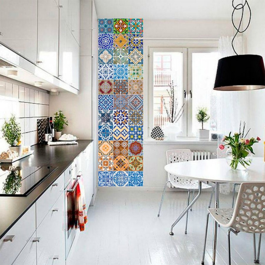 Пластиковые панели мозаика для кухни