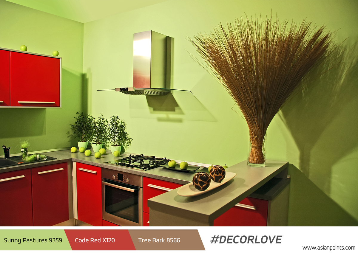Какая лучшая краска для кухни. Салатовые стены на кухне. Кухня с зелеными стенами. Окрашивание стен на кухне. Интерьер кухни краской.