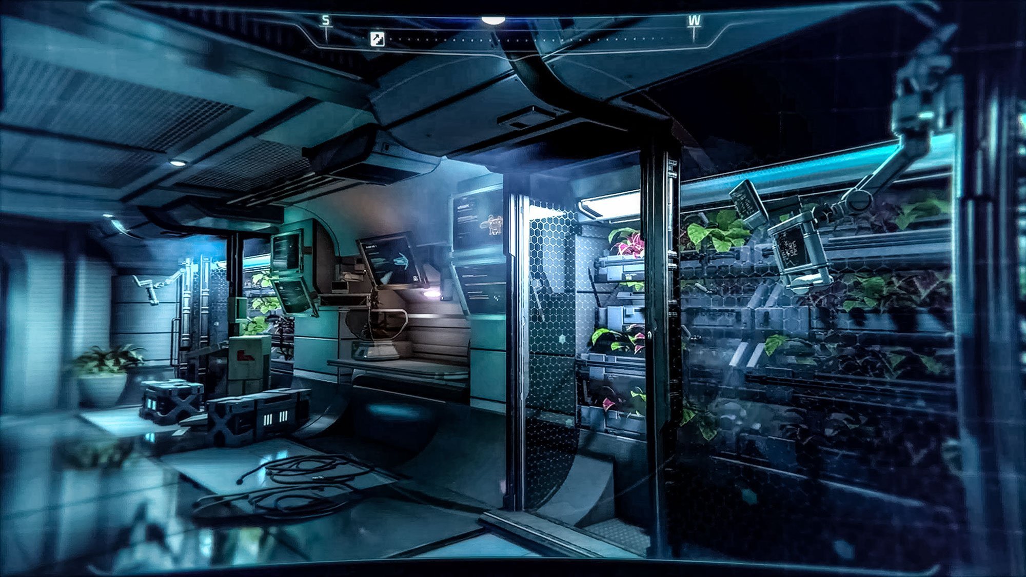 Игры будущего зал. Sci Fi Art био лаборатория. Mass Effect интерьер корабля. Mass Effect Андромеда интерьер корабля. Лаборатория на космическом корабле.