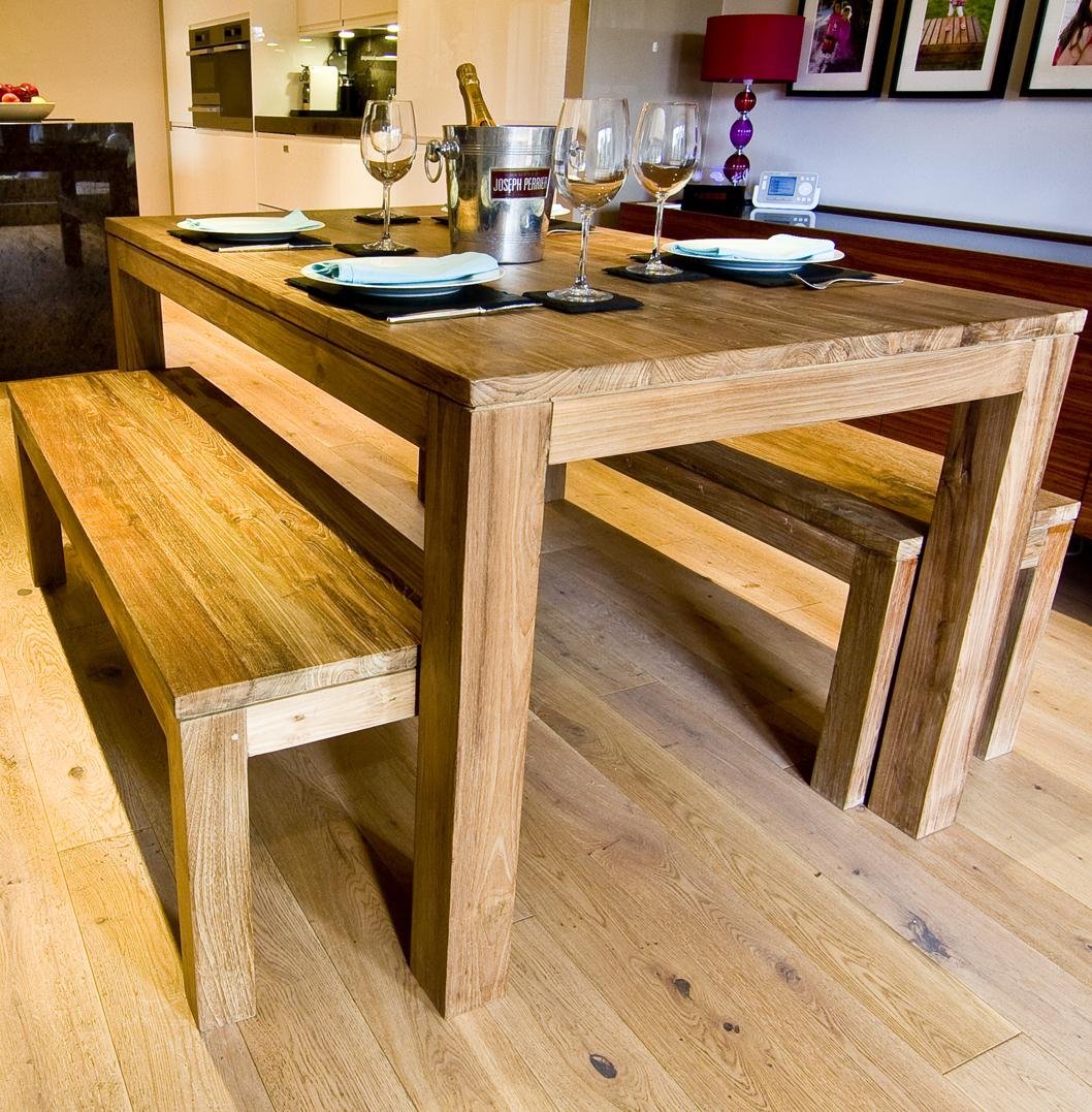 стол кухонный из бруса