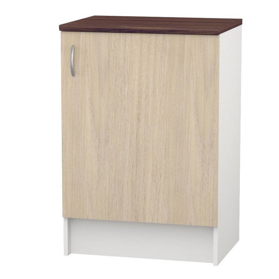 Шкаф напольный "Бэлла" 60x84x60 см, ЛДСП, цвет белый