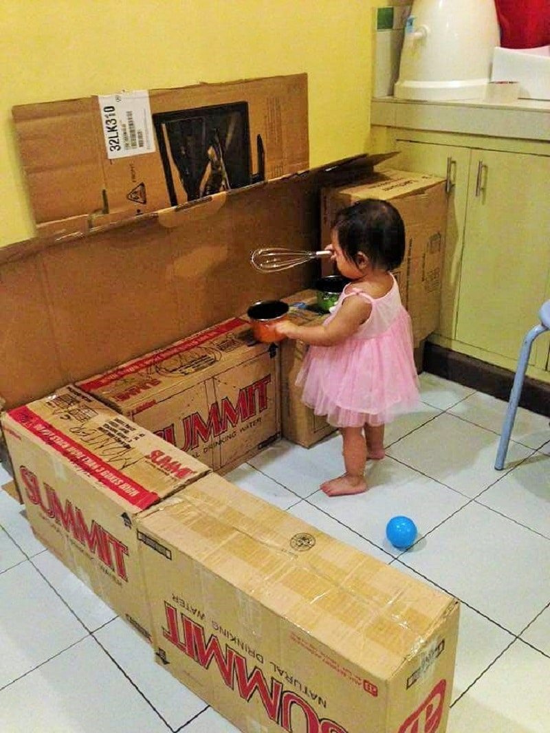 Детская кухня картонная