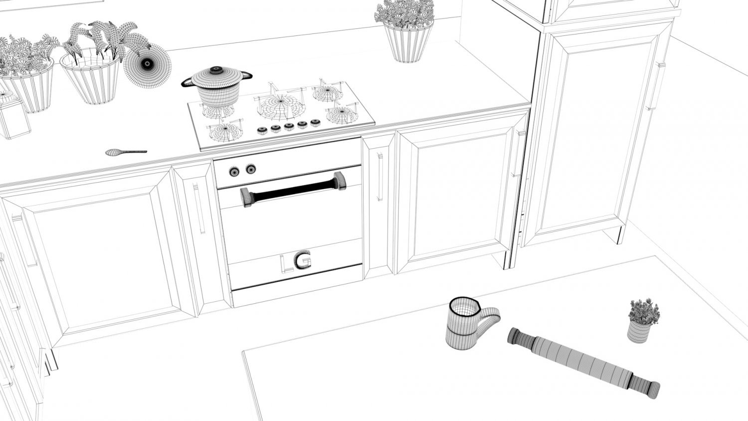 Схемы 3d модель кухня предприятие