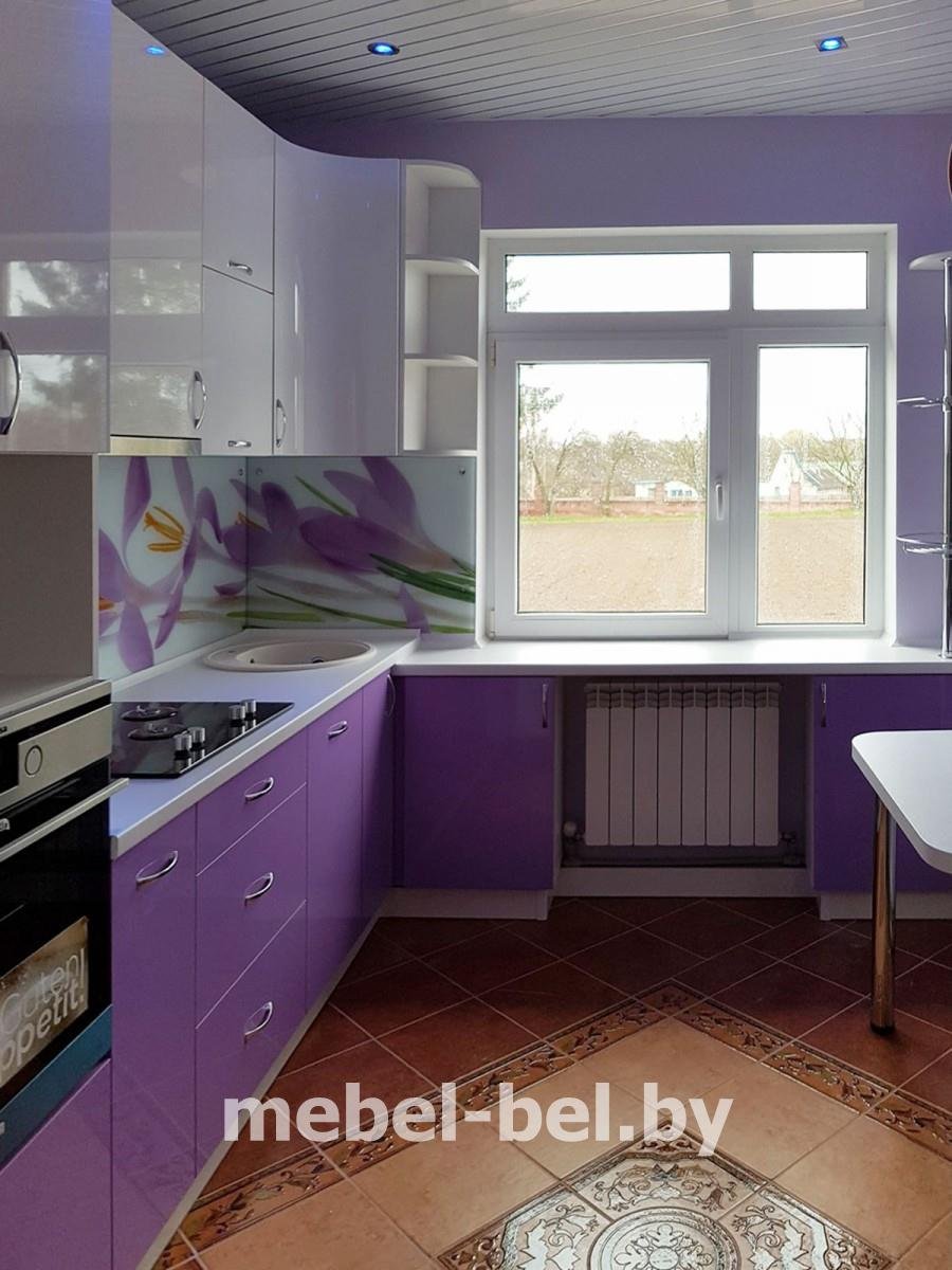 Угловая кухня с двумя окнами (70 фото)
