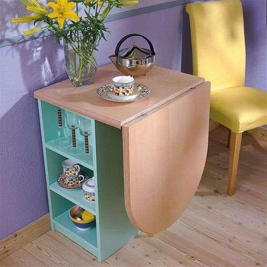 стол полукнижка на маленькую кухню