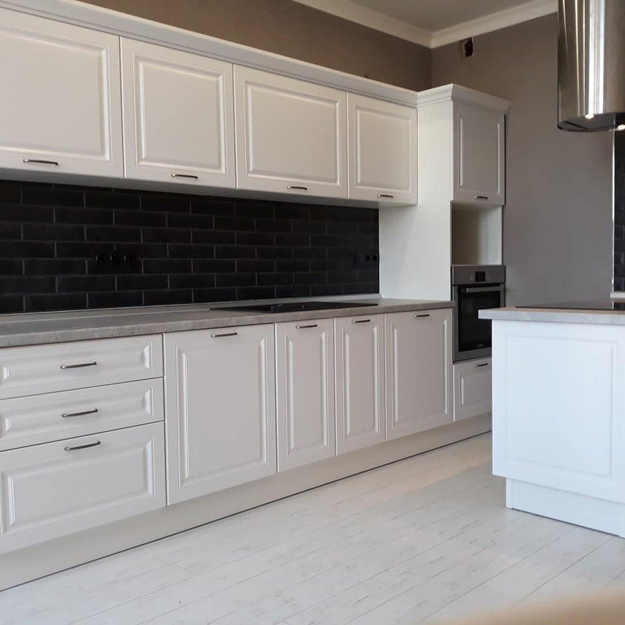 Фасад эмаль МДФ белый Неоклассика