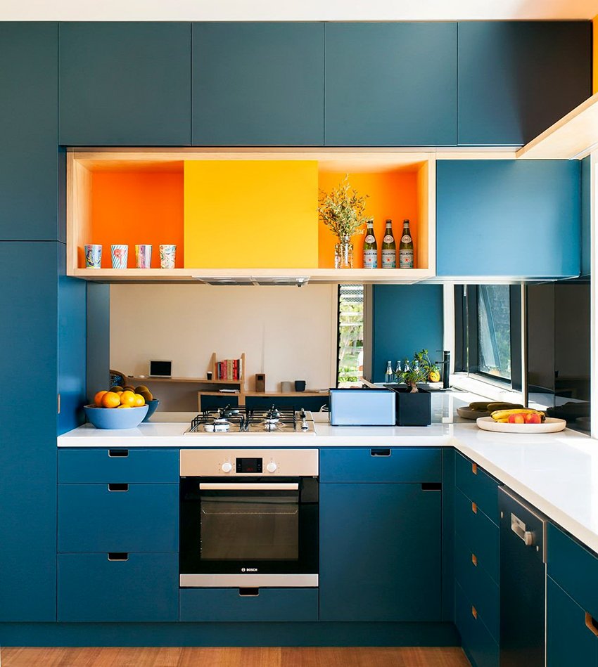 Сине желтая кухня (87 фото)