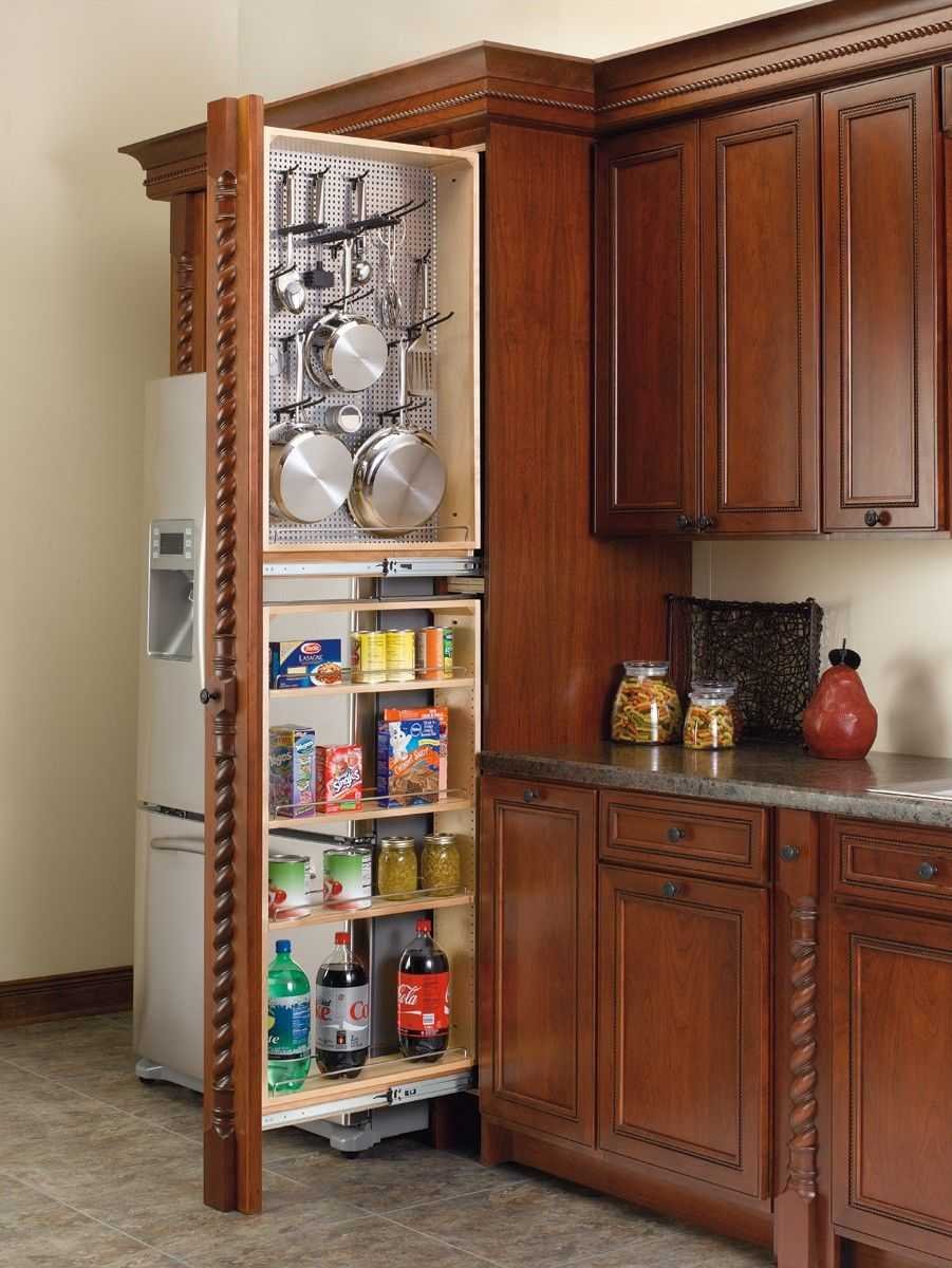 Выдвижной шкаф для кухни