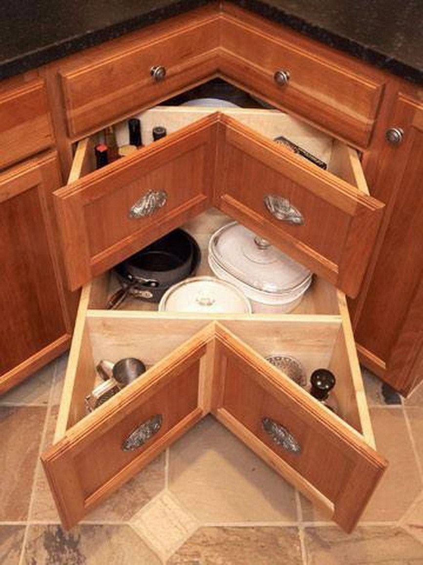 конструкция нижнего углового кухонного шкафа
