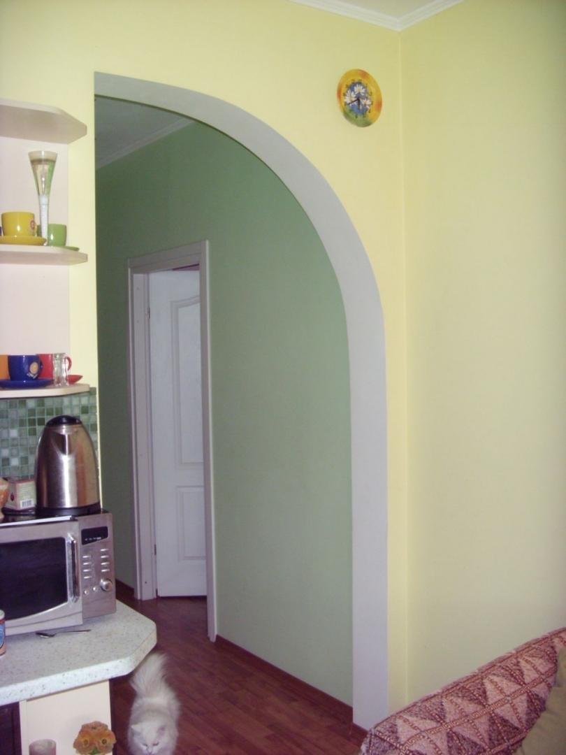 Узкая арка на кухню