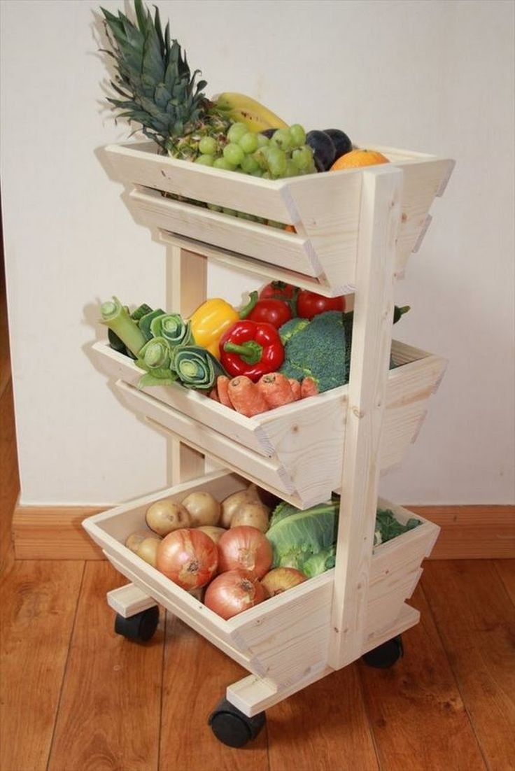 Ящики для овощей в кухонном гарнитуре