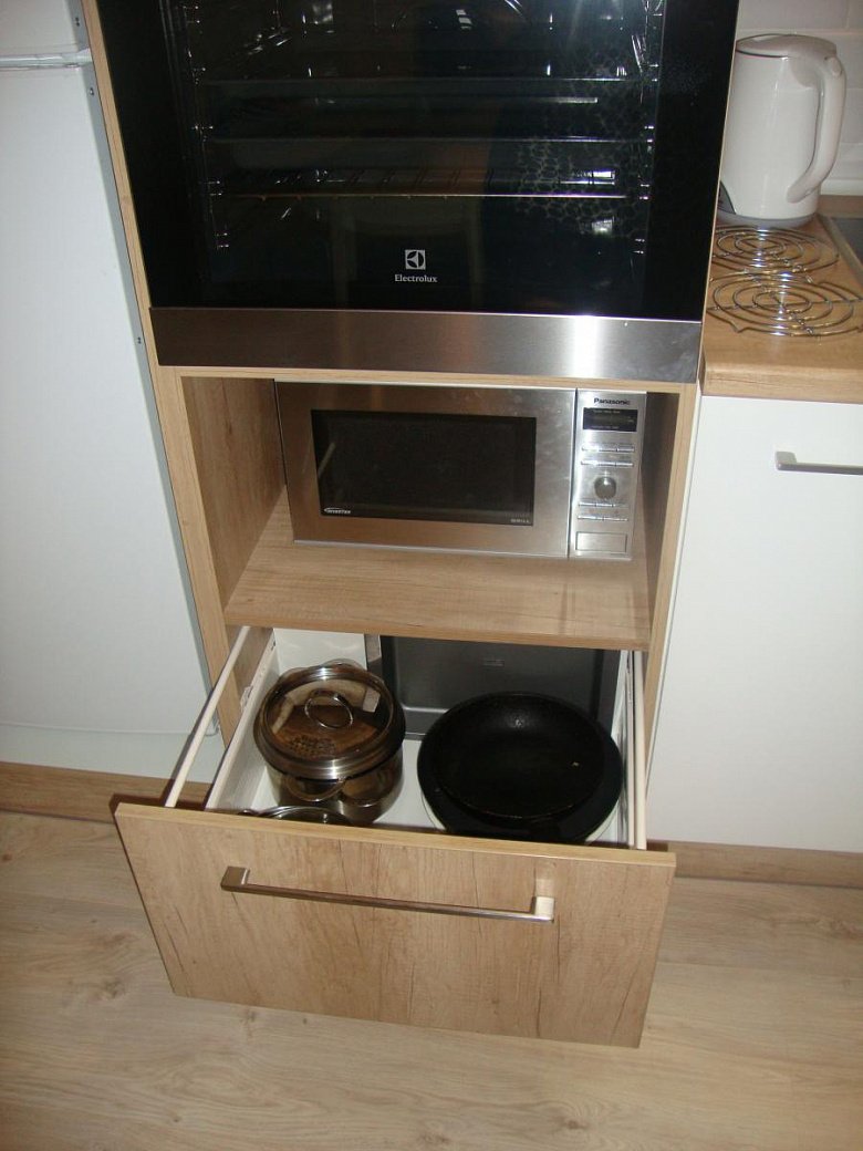 Шкаф для встроенной духовки и микроволновки