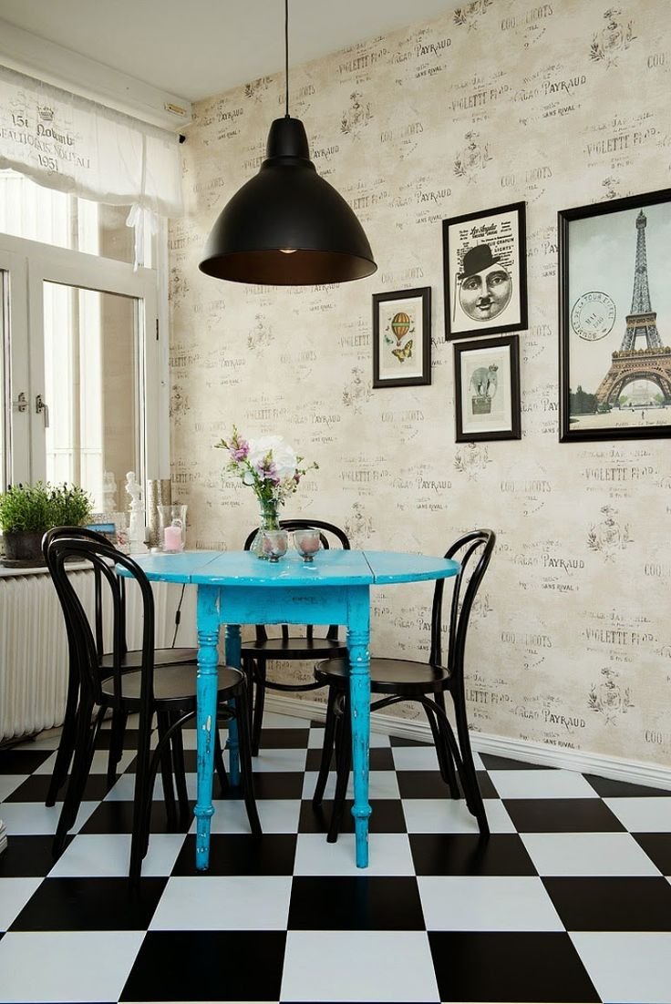 Парижский стиль в интерьере кухни