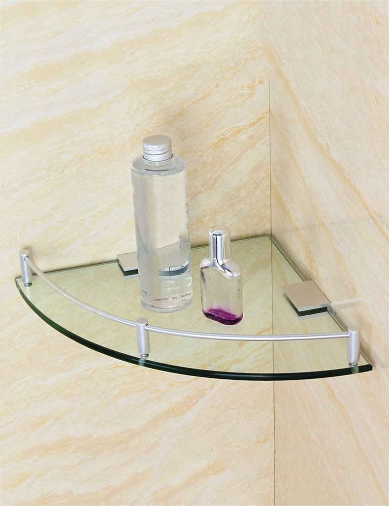 угловая полка для ванной стекло