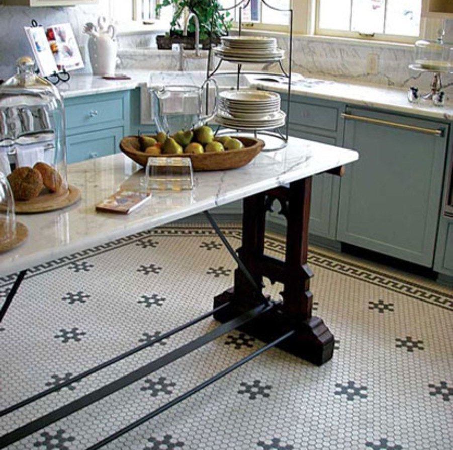 Плитка на кухню на пол