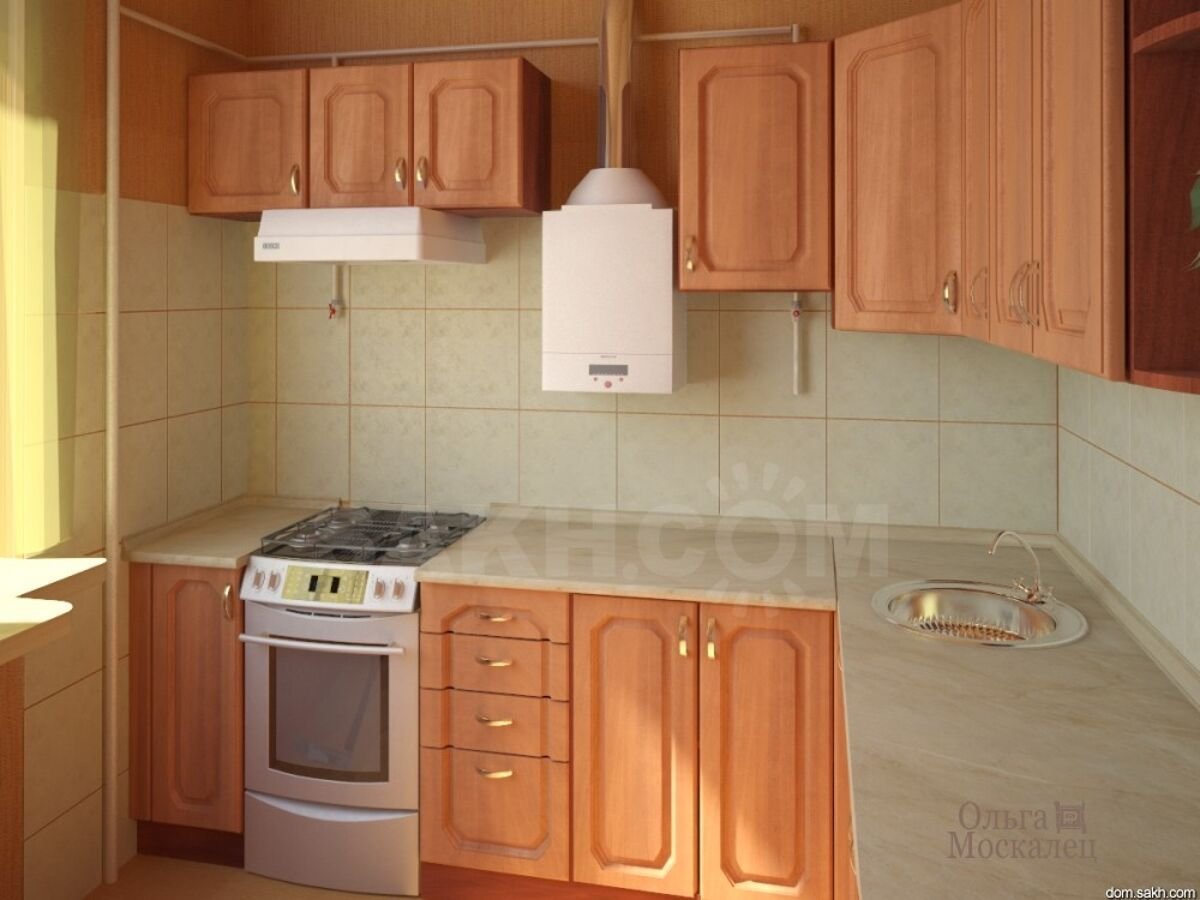 Дизайн кухонь в хрущевках с газовой плитой
