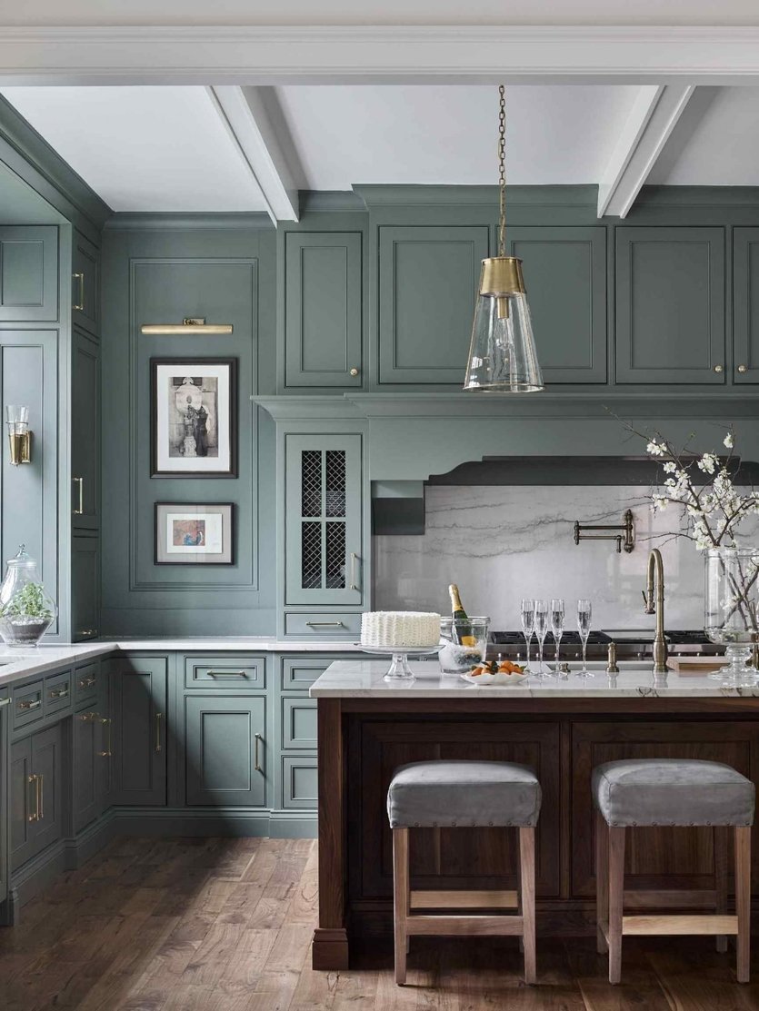 Кухня Прованс зеленая Лорен