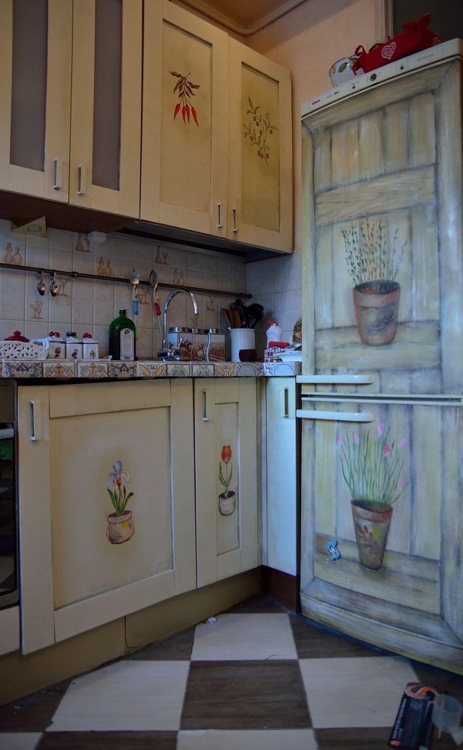 Мебель Прованс перекраска фасадов кухни