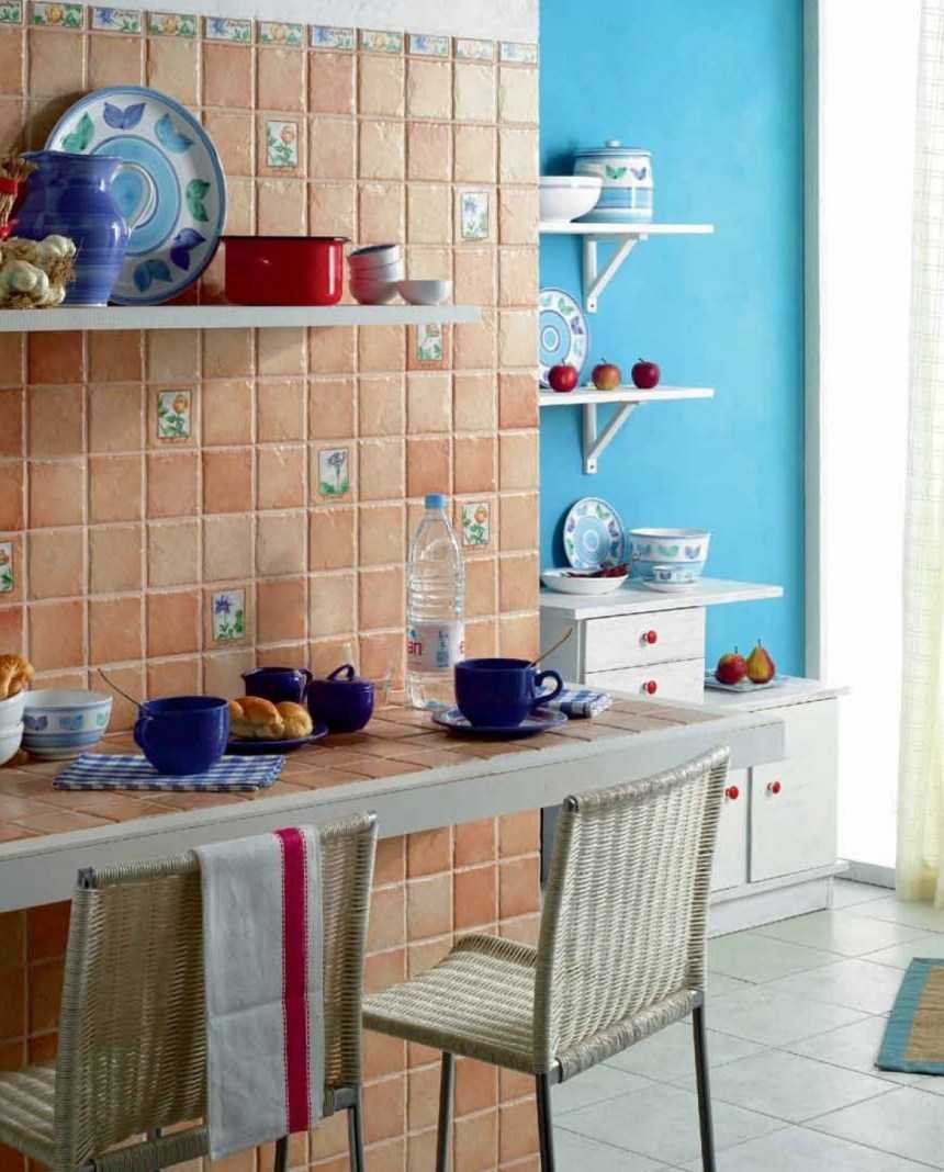 Плитка для кухни цветная (67 фото)