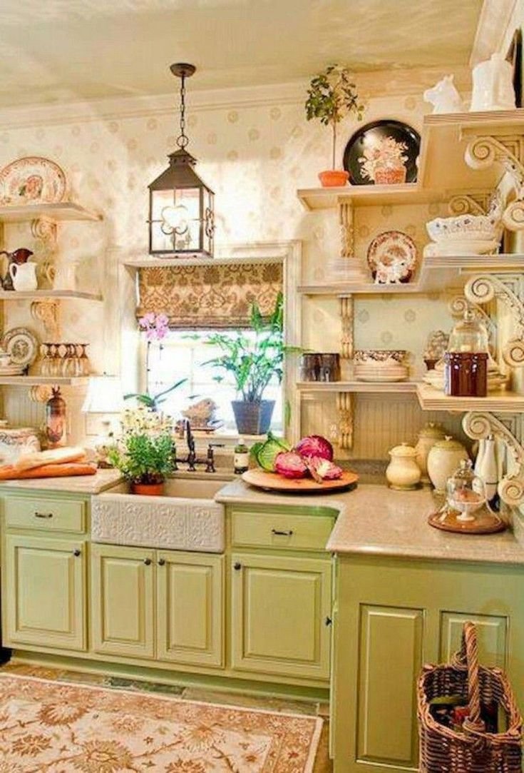 Shabby Chic стиль кухня