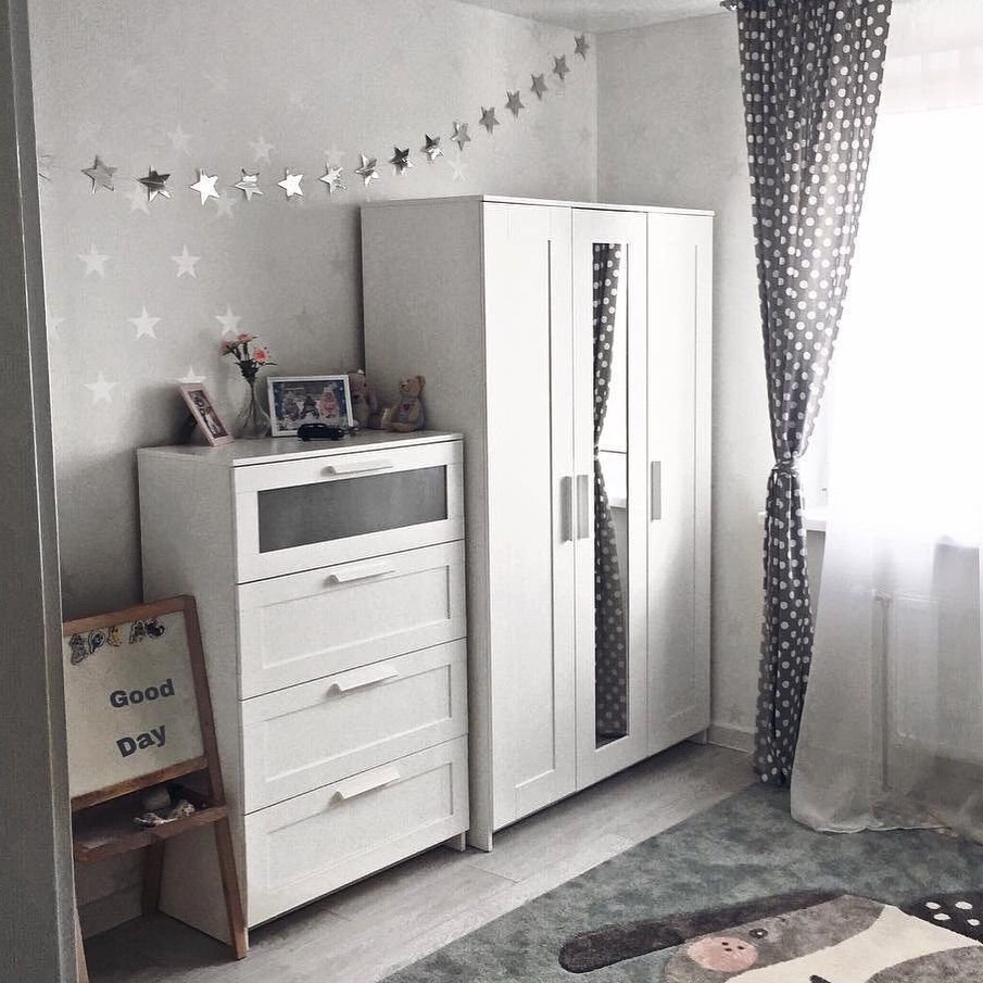 БРИМНЭС шкаф с дверями, белый, 78x95 см - ikea