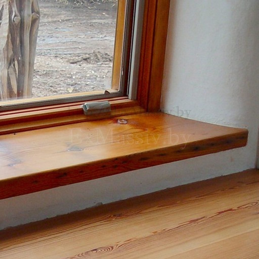 деревянные подоконники для пластиковых окон в интерьере