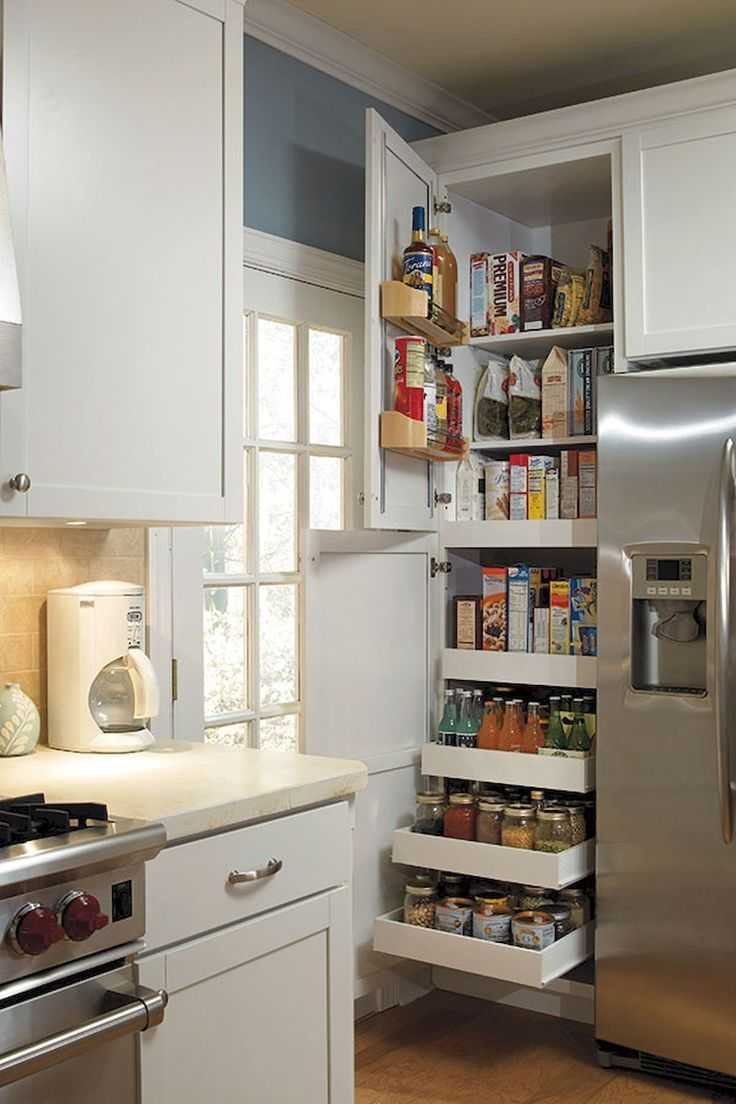 разместить холодильник в маленькой кухне