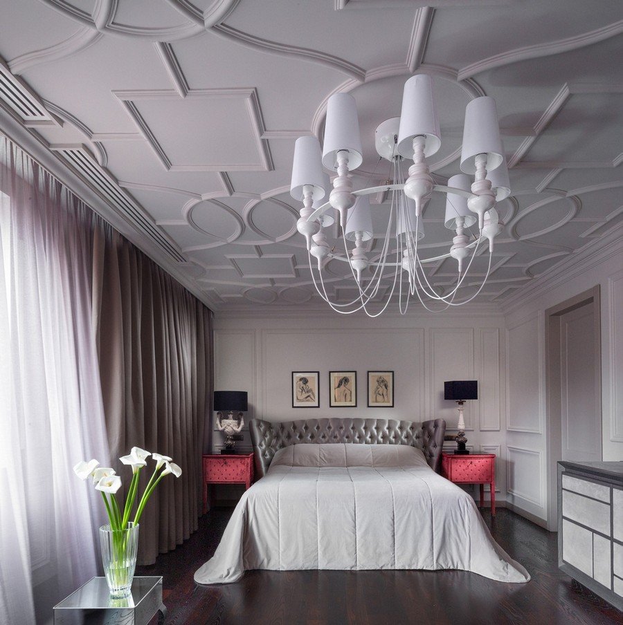 Точечное освещение в спальне