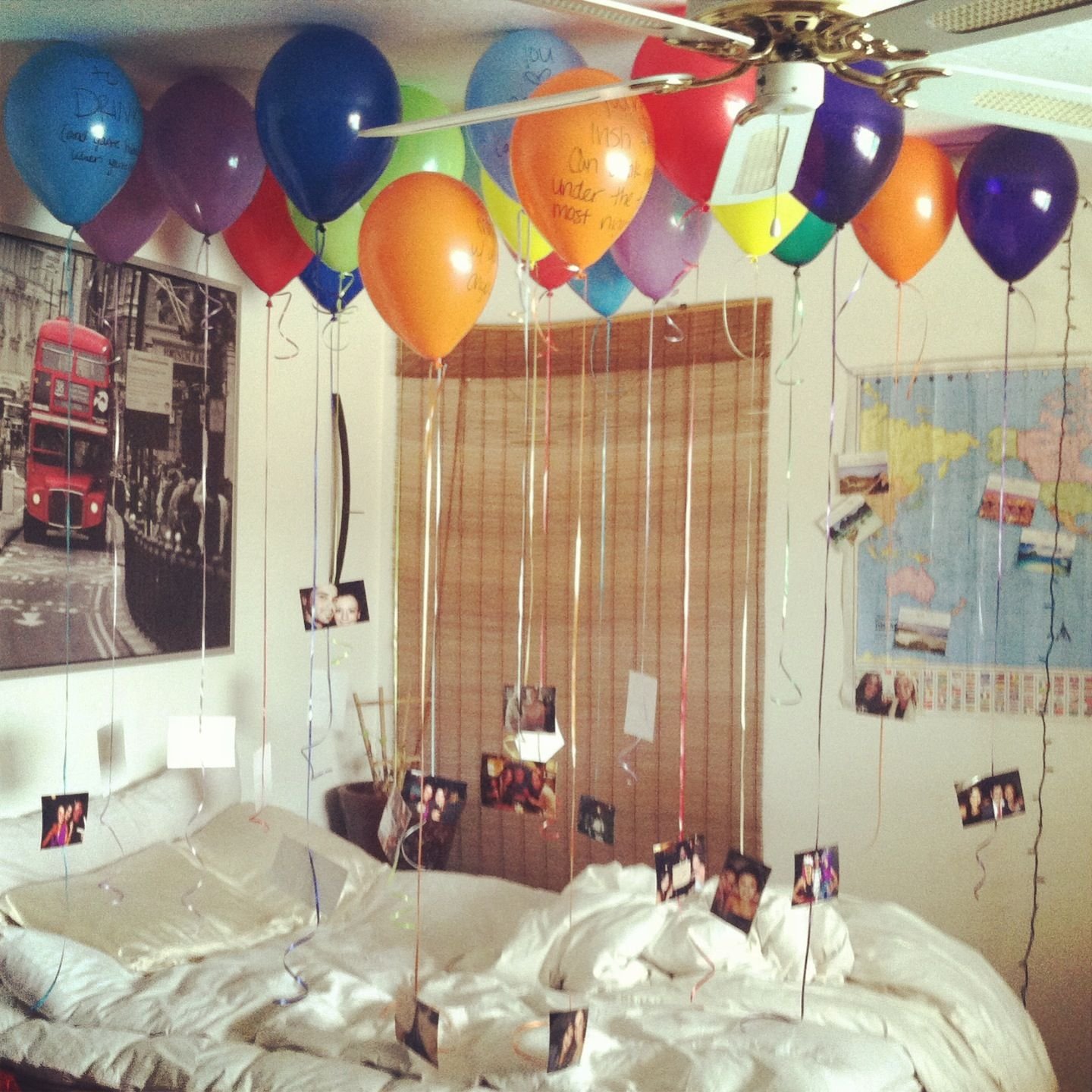 как украсить комнату в день рождения сына