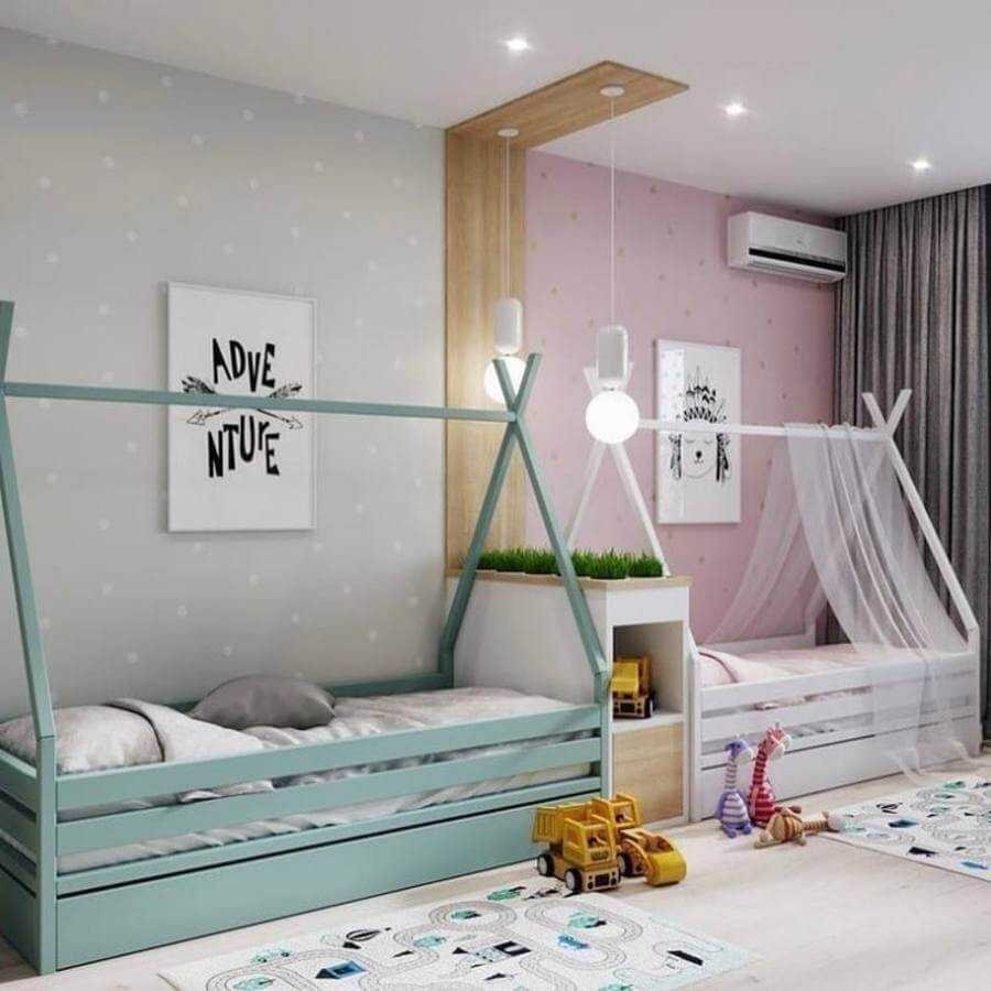 Современная детская комната для двоих