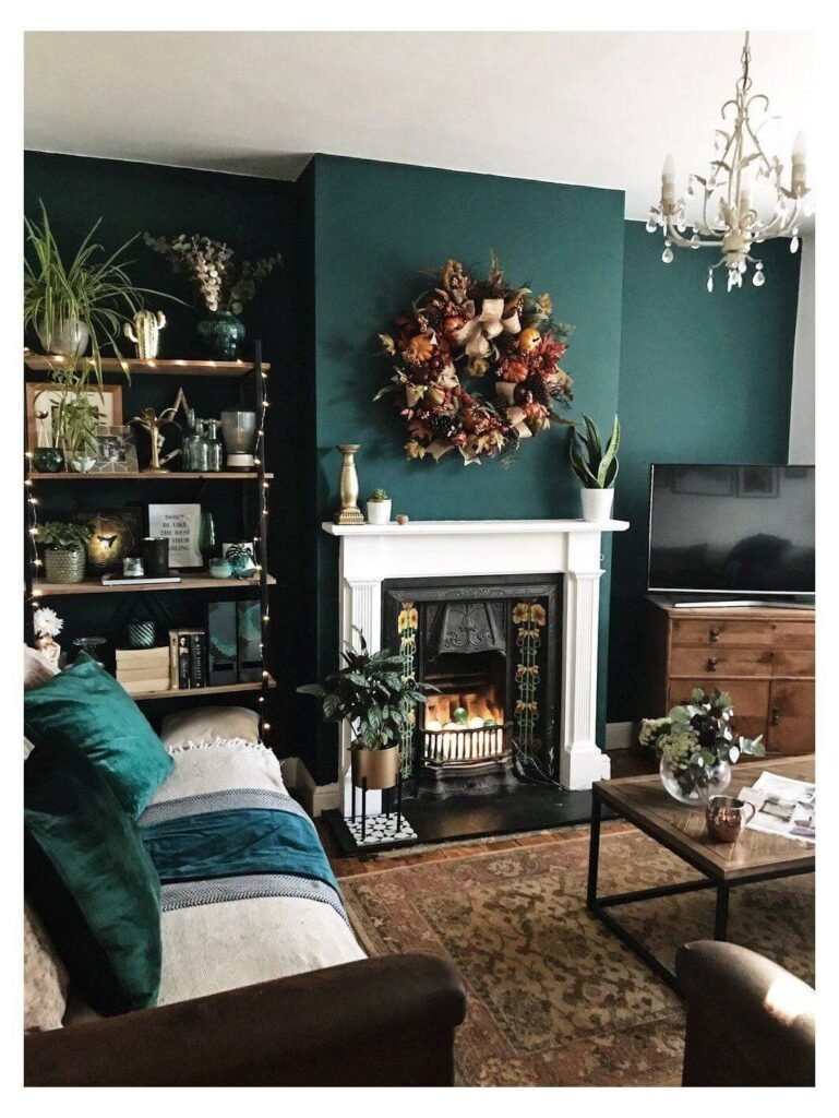 Интерьер в зеленых тонах